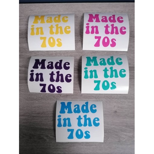 Stickers "made in 70's"