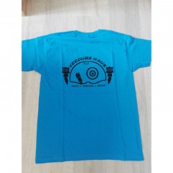 T-shirt Veedubs Haus bleu azur turbine XL