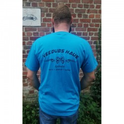T-shirt Veedubs Haus bleu azur L