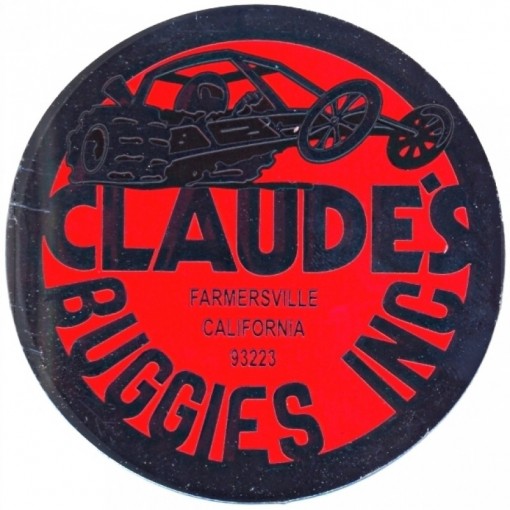 Autocollant "CLAUDE'S BUGGIES INC" sand rail